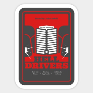 Hell Drivers Movie Minimalist Art Sticker